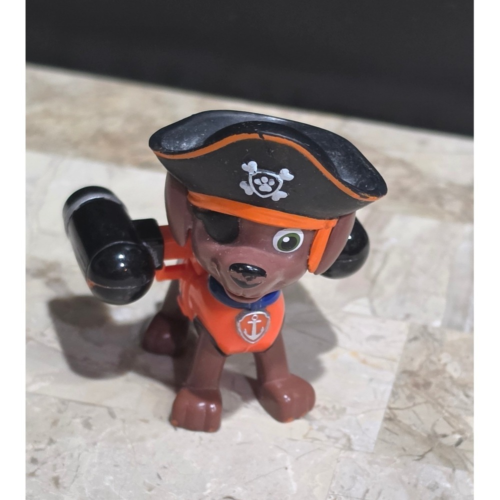 Paw Patrol Zuma Pirate Pups Action Figure Orange Vest Eye Patch Hat 2016